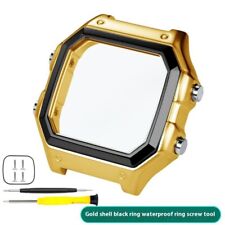 Caixa de relógio de aço inoxidável modificada à prova d'água caixa de metal para Casio AE1200 AE1300 comprar usado  Enviando para Brazil