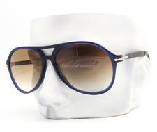 Óculos de sol Persol 3194S 1074/51 azul cristal marrom claro vidro degradê com estojo, usado comprar usado Óculos de sol Persol 3194S 1074/51 azul cristal marrom claro vidro degradê com estojo, usado comprar usado  Enviando para Brazil