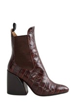 Boots bordeaux chloé d'occasion  France