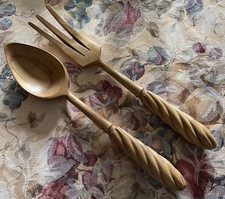 Vtg wooden salad for sale  Glenview