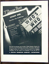 Walter thompson advertising for sale  Crystal Lake