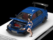 MITSUBISHI Lancer Evo IX + Figure  - blue - Time Micro 1:64 comprar usado  Enviando para Brazil