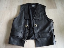 Biker leder weste gebraucht kaufen  Bad Elster