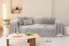 Capa de sofá AMWAN cinza claro grande chenille universal durável para ... comprar usado  Enviando para Brazil