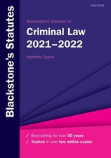 Blackstone statutes criminal for sale  UK