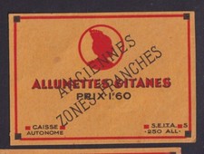 Old label matches d'occasion  Expédié en Belgium