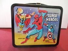 Lancheira Marvel Superheroes 1976 com garrafa térmica muito boa! comprar usado  Enviando para Brazil