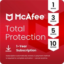 Dispositivo McAfee Total Protection 2025 1, 3, 5 e 10 1 ano renovação automática - Digital comprar usado Dispositivo McAfee Total Protection 2025 1, 3, 5 e 10 1 ano renovação automática - Digital comprar usado  Enviando para Brazil