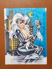Usado, Black Cat Marvel Classic PSC Jumbo cartão de esboço painel duplo por Sen Spiderman anime comprar usado  Enviando para Brazil