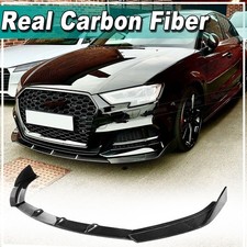 Spoiler labial dianteiro carbono real para Audi S3 8V/A3 SLINE Sedan 2017-2021  comprar usado  Enviando para Brazil