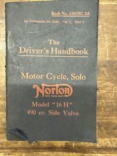 Original norton 16h for sale  SWADLINCOTE