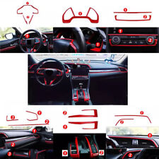 Conjunto completo interior decoração capa acabamento para Honda Civic 10º 16-2021 vermelho brilhante comprar usado  Enviando para Brazil