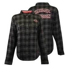 Camisa para mujer Harley-Davidson negra rosa barra y escudo tejida en L/S (S19) segunda mano  Embacar hacia Mexico