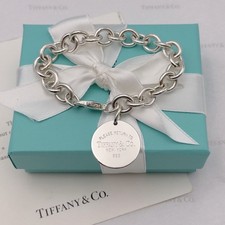 Pulseira Berloque Tiffany & Co. Return to Tiffany Circle Tag Prata Esterlina com Caixa comprar usado  Enviando para Brazil
