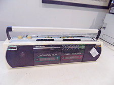 Grabadora de casete de radio estéreo Sharp WQ-268E DEFECTUOSA se vende como REPUESTOS/PIEZAS segunda mano  Embacar hacia Mexico