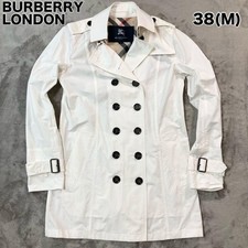 Usado, Trench coat Burberry London Nova Check algodão branco tamanho 38/EUA:S autêntico comprar usado  Enviando para Brazil