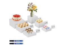 Risers de buffet brancos 6PSC, risers de alimentos para mesa de buffet, suporte de exibição comprar usado  Enviando para Brazil