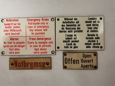 Eisenbahn waggonschilder db gebraucht kaufen  Dollern