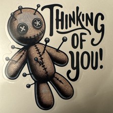 Voodoo doll sticker for sale  LLANELLI