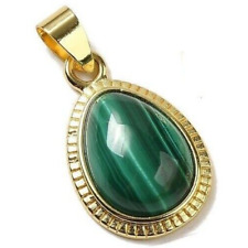 Pendentif malachite véritable d'occasion  Bordeaux-