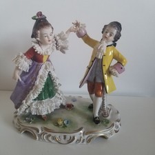 Statuette porcelaine saxe d'occasion  Sarzeau