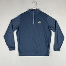 Pulôver de golfe Peter Millar Wicking masculino grande 1/4 zíper amador Knollwood golfe, usado comprar usado  Enviando para Brazil