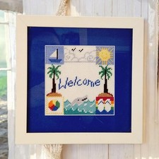 Welcome needlepoint wall for sale  Green Bay