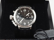 U-BOAT Flightdeck U-7750 relógio masculino automático cronógrafo preto com caixa Japão comprar usado  Enviando para Brazil
