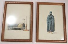 Usado, Par de Fotos Vintage Sepulcro Turquia Africano Véu Lady Pinturas Mausoléu comprar usado  Enviando para Brazil