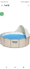 Dossel para piscina Bestway Coleman para piscina redonda acima do solo entre 10’-18’ comprar usado  Enviando para Brazil