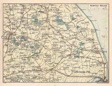 1920 vintage map for sale  WISBECH