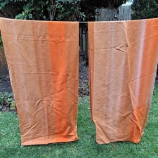Vintage orange cotton for sale  LEEDS
