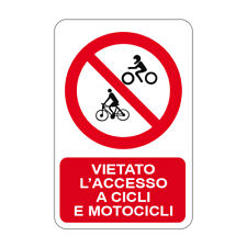 Cartello segnaletico vietato usato  Acate