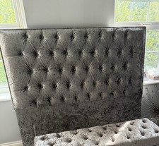 Next grey headboard for sale  BOURNEMOUTH