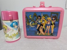 Usado, Lancheira e garrafa térmica vintage 1985 Sailor Moon rosa plástico - Estado usado comprar usado  Enviando para Brazil