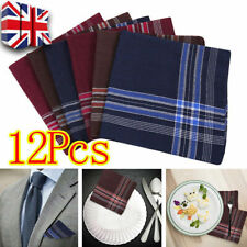 12pcs mens handkerchiefs for sale  UK