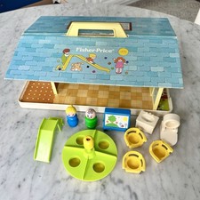 Usado, Vintage 1978 Fisher Price Little Nursery School com TELHADO/parque infantil #929 comprar usado  Enviando para Brazil
