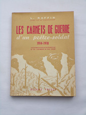 Carnets guerre prêtre d'occasion  Muzillac