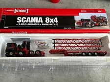 WSI 1:50 Mammoet Scania 8x4 + 3 axle lowloader + boom part PTC comprar usado  Enviando para Brazil
