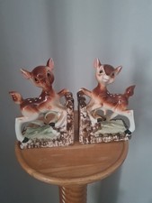 Pair ceramic fawn for sale  WALLASEY