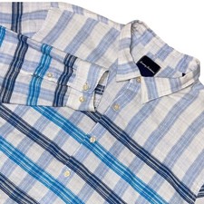 Camisa de linho Tommy Bahama xadrez casual férias praia resort tamanho XXL comprar usado  Enviando para Brazil