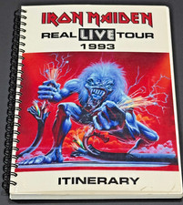 Livro de turnê Iron Maiden Itinerário ORIGINAL da REAL LIVE TOUR 1993-RARO E ENORME! comprar usado  Enviando para Brazil