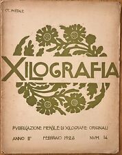 Xilografia. pubblicazione mens usato  Italia