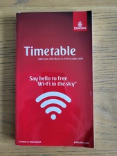 Emirates flight timetable for sale  DARLINGTON