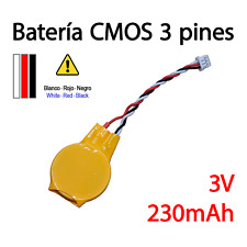 Bateria pila CMOS BIOS 3 pines con cable CR2032 3V 230mAh ordenador portatil comprar usado  Enviando para Brazil