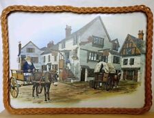Wicker tray vintage for sale  WOKING