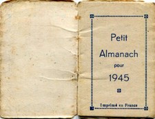 Petit almanach 1945 d'occasion  Genillé