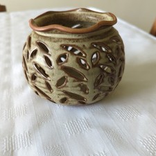 Studio pottery pierced for sale  BALA