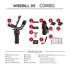 Zhiyun weebill combo for sale  Monrovia
