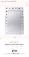 William sonoma mirrored for sale  Westminster